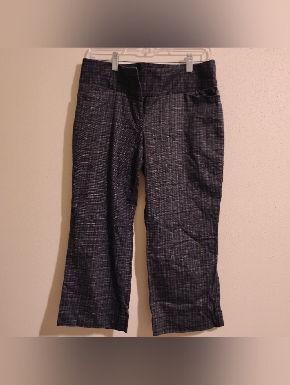 Express Editor Black Textured Pants